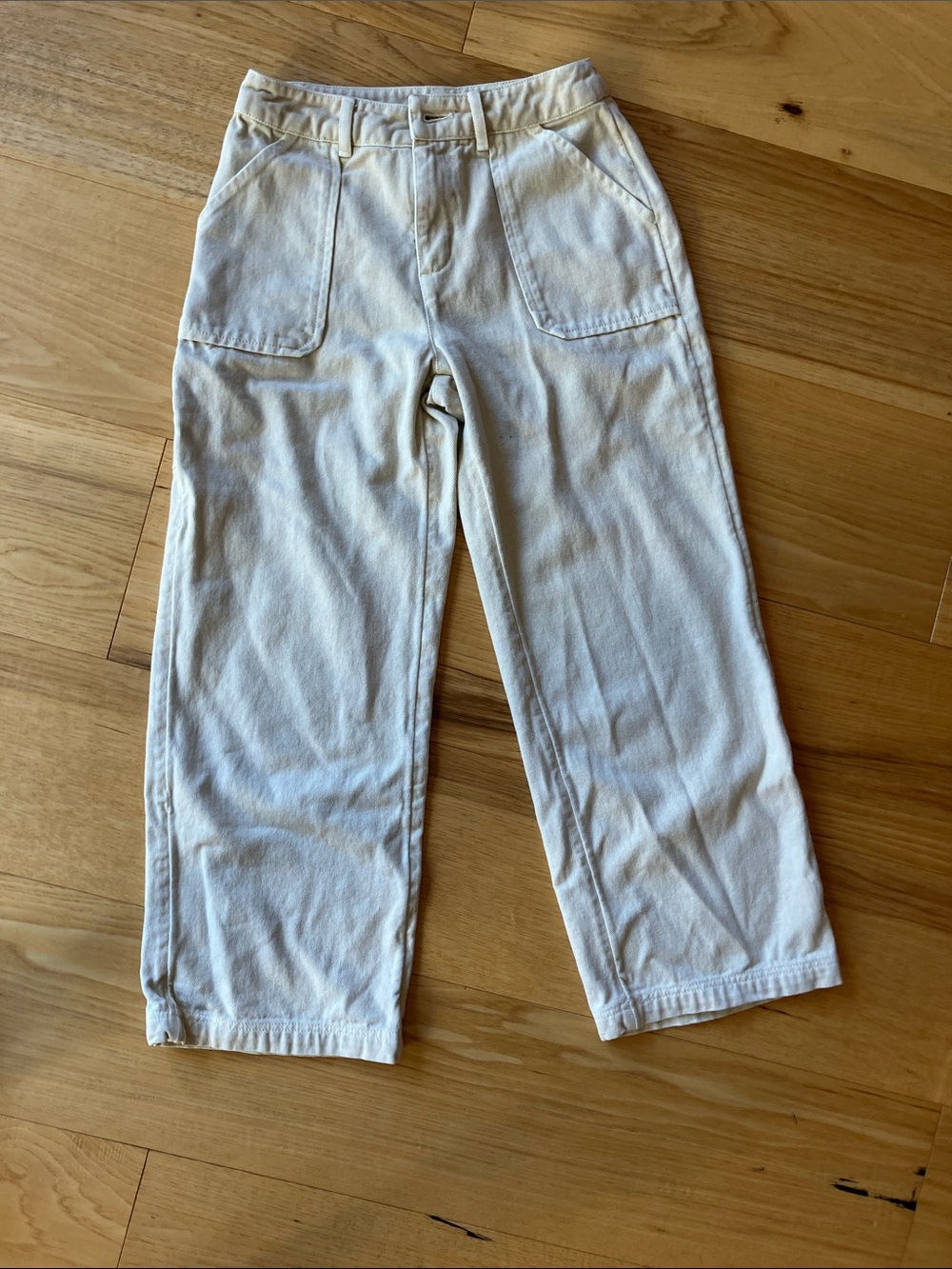 O'Neill Girls’ Off-White Carpenter Pants, 10